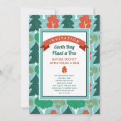 Invitation Forêt Woodland Thème Nature Lover (Devant)