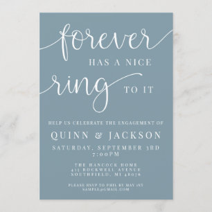 Invitation Forever A Une Belle Bague À Elle Fiançailles Invit