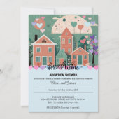 Invitation Forever Accueil Pastel Coeurs Adoption Foster Douc (Devant)