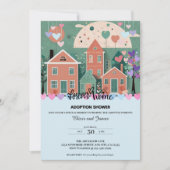 Invitation Forever Accueil Pastel Coeurs Adoption Foster Douc (Devant)