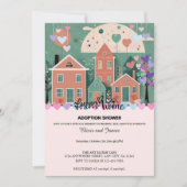 Invitation Forever Accueil Pastel Coeurs Adoption Foster Douc (Devant)