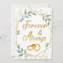 Forever & Always – Élégant Mariage Personnalisé De