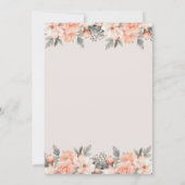 Invitation Forever amoureux Floral Lovebird Couples Douche (Dos)