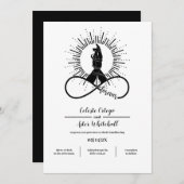 Invitation Forever Bound Hands Wiccan Union Handfasting (Devant / Derrière)
