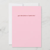 Invitation Forever commence ici (Dos)