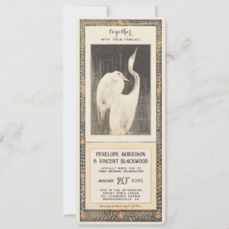 Invitation Forever Crane Love - Mariage Vintage