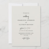 Invitation Forever Crème Fidèle Pas De Parents Mariage (Devant)