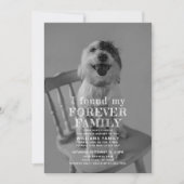 Invitation Forever Family Pet Adoption Photo (Devant)