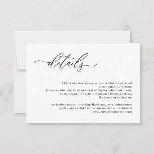 Invitation Forever Love ÉDITABLE COULEUR Mariage Détails Cart