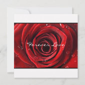 Invitation Forever Love Fiançailles Invitation-white (Dos)