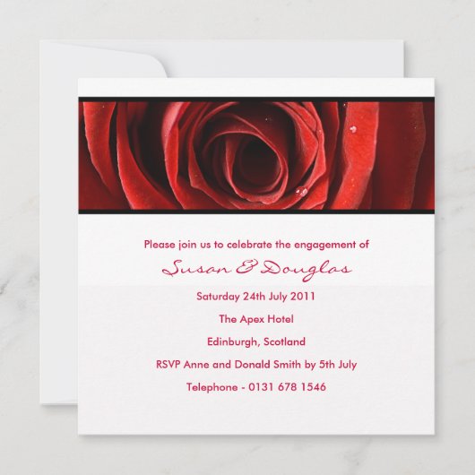 Invitation Forever Love Fiançailles Invitation-white (Devant)