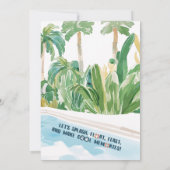 Invitation Forever Wild Animaux Pool Fête Anniversaire (Dos)