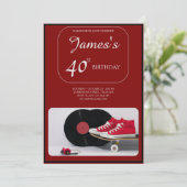 Invitation "Forever Young" 40e anniversaire pour J (Debout devant)