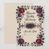 Invitation Forfait Clipart Mariage du désert moderne Boho (Devant / Derrière)