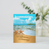 Invitation Forfaits de mariage à la plage pour couples étoile (Debout devant)