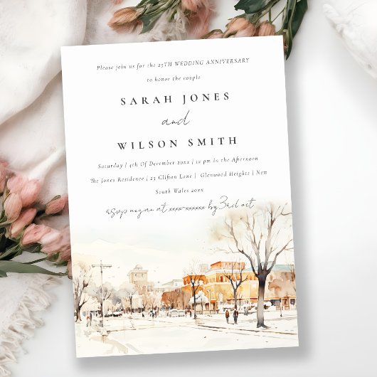 Invitation Forgo North Dakota City Mariage Anniversaire