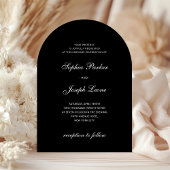 Invitation Formal and Classic | Black Wedding