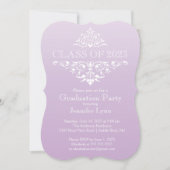 Invitation Formal Elegant Flourish Graduation Party (Devant)