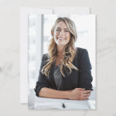 Invitation Formal Elegant Graduation Party | Photo Back (Dos)