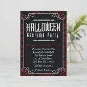Invitation Formal Elegant Halloween Costume Party (Debout devant)