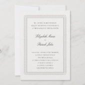 Invitation Formal Elevated Lys Ivory Modern Classic Wedding (Devant)