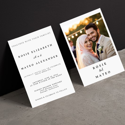 Invitation Formal Evening With Unique And Elegant Wedding