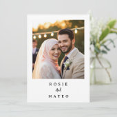 Invitation Formal Evening With Unique And Elegant Wedding (Debout devant)