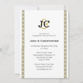 Invitation Formal gay mariage chic celtique classe Personnali (Devant)