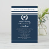 Invitation Formal Stripes College Lycée Graduation (Debout devant)