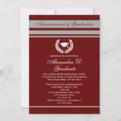 Invitation Formal Stripes College Lycée Graduation (Devant)