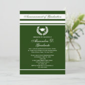 Invitation Formal Stripes College Lycée Graduation (Debout devant)