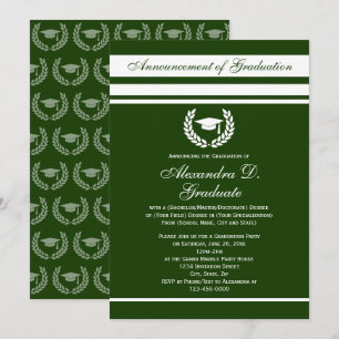 Invitation Formal Stripes College Lycée Graduation