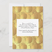 Invitation Formation des enseignants Diplôme Marine Blue Gold (Dos)