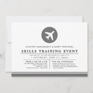 Invitation Formation minimale d'événement d'Aviaonics