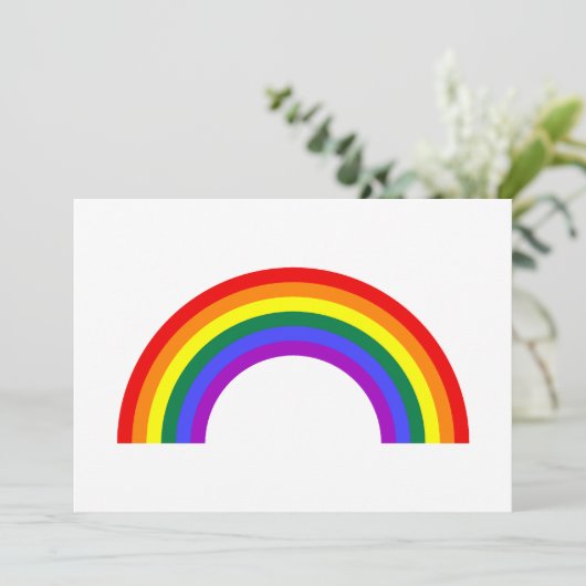 Invitation Forme arc-en-ciel (Debout devant)