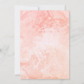 Invitation Forme de fleur Photo Pastel Aquarelle Modèle (Dos)