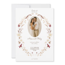 Forme de photo ovale florale rustique couronne bot