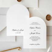 Invitation Formel et Classique | Mariage Noir et Blanc
