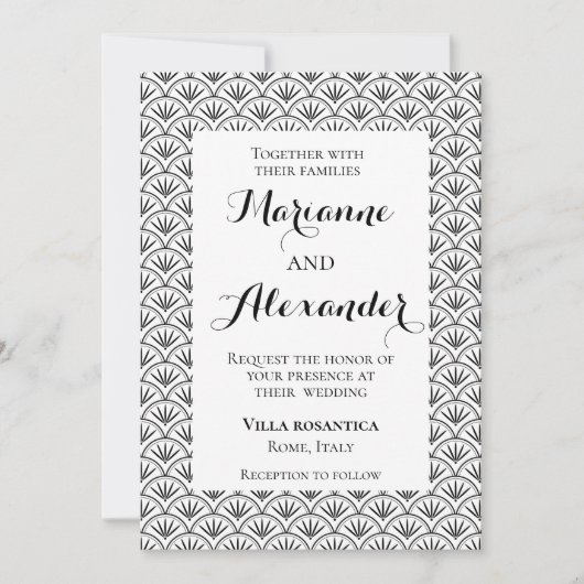 Invitation formelle (Devant)