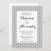 Invitation formelle (Devant / Derrière)