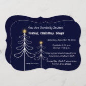 Invitation formelle à la fête de Noël de l'entrepr (Devant / Derrière)