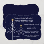 Invitation formelle à la soirée de Noël de l'entre (Devant / Derrière)