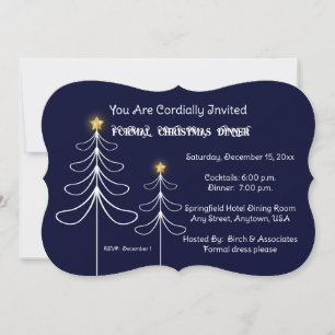 Invitation formelle à la soirée de Noël de l'entre