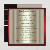 Invitation Formelle Black Cravate Dîner (Devant / Derrière)