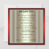 Invitation Formelle Black Cravate Dîner (Devant)