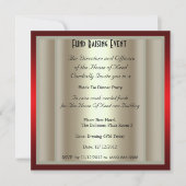 Invitation Formelle Black Cravate Dîner (Devant)