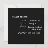 Invitation Formelle Black Fancy (Dos)
