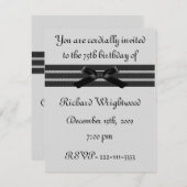 Invitation formelle d'anniversaire (Devant / Derrière)