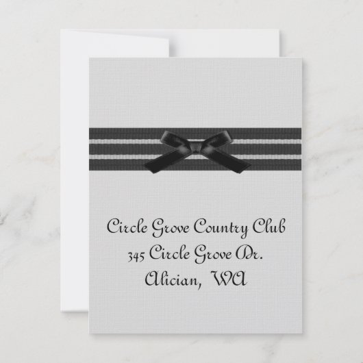 Invitation formelle d'anniversaire (Dos)