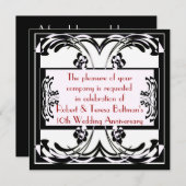 Invitation formelle d'art déco (Devant / Derrière)